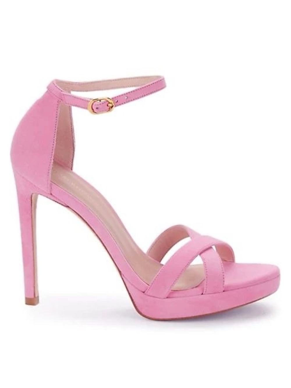 Stuart Weitzman Pink Ankle-Strap High Heels. Size 38.5